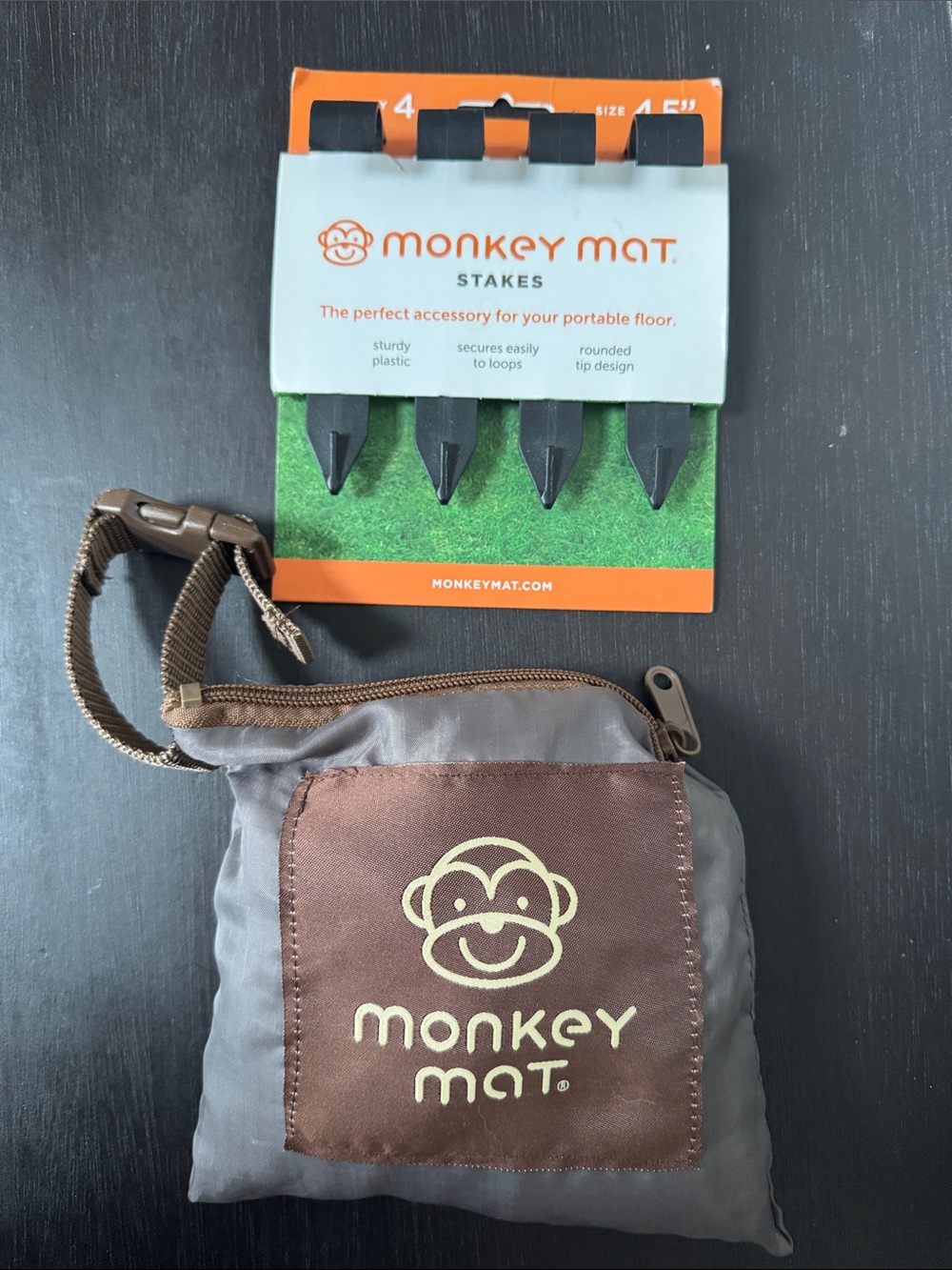 Monkey Mat Portable Outdoor Mat with Stakes